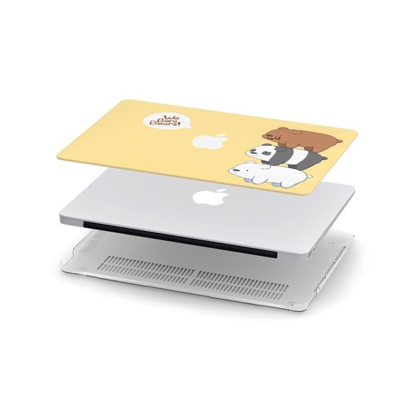 Cartoon We Bare Bears case for apple MacBook All Generations Air Pro - Picture 2 of 5
